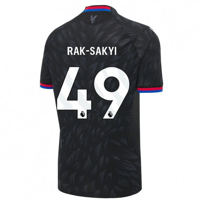 Danxen Børn Jesurun Rak-Sakyi #49 Sort Blå Rød Udebane Spillertrøjer 2026/27 Trøje T-Shirt
