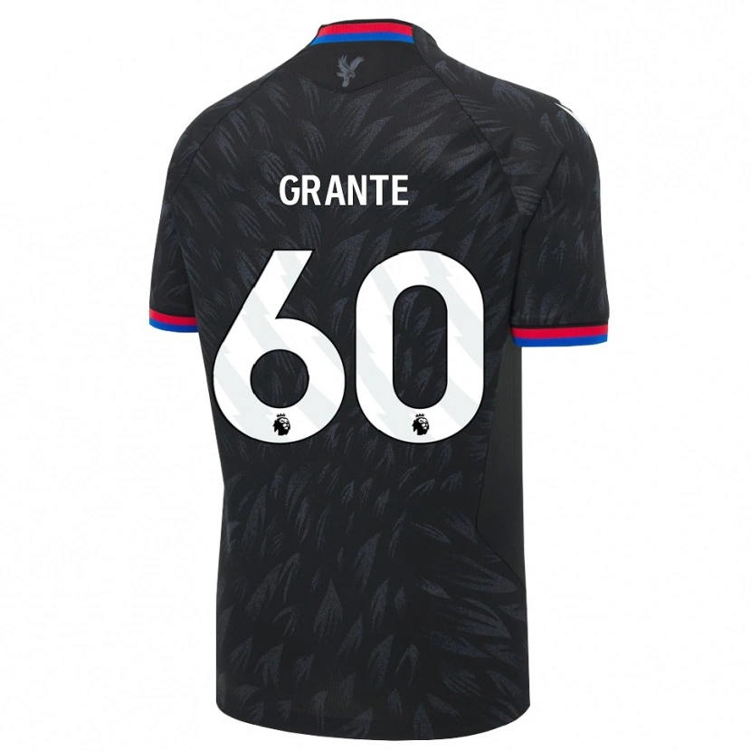 Danxen Børn Jake Grante #60 Sort Blå Rød Udebane Spillertrøjer 2026/27 Trøje T-Shirt