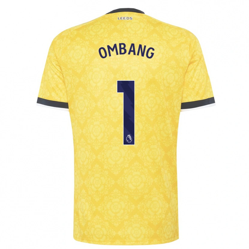Danxen Børn Darryl Ombang #1 Gul Hvid Sort Udebane Spillertrøjer 2026/27 Trøje T-Shirt