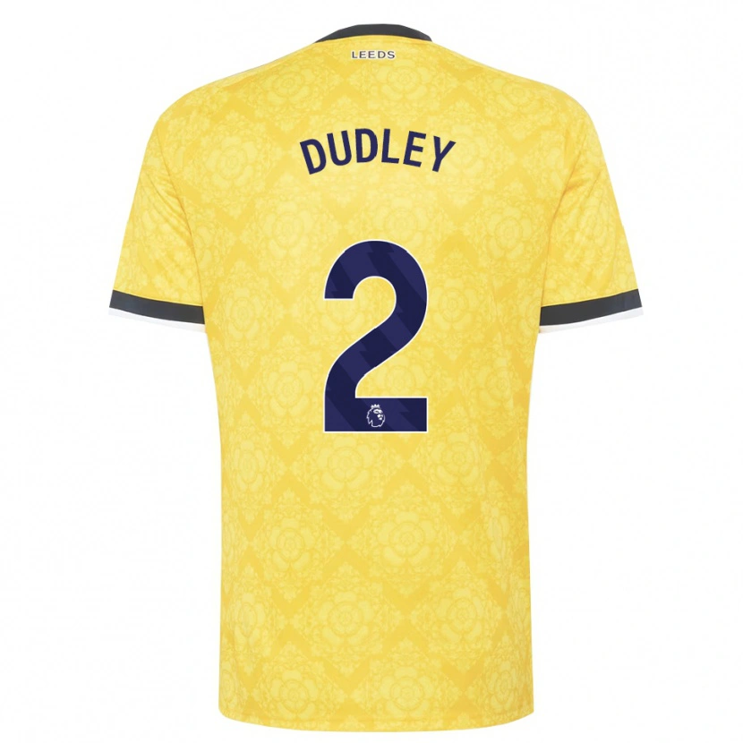 Danxen Børn Louie Dudley #2 Gul Hvid Sort Udebane Spillertrøjer 2026/27 Trøje T-Shirt