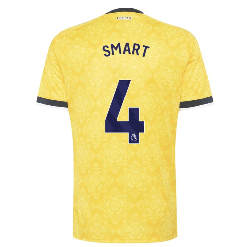 Danxen Børn Olivia Smart #4 Gul Hvid Sort Udebane Spillertrøjer 2026/27 Trøje T-Shirt