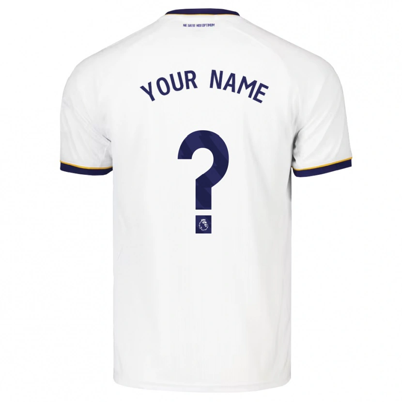 Danxen Børn Dit Navn #0 Midnatsblå Hvid Gul Udebane Spillertrøjer 2026/27 Trøje T-Shirt