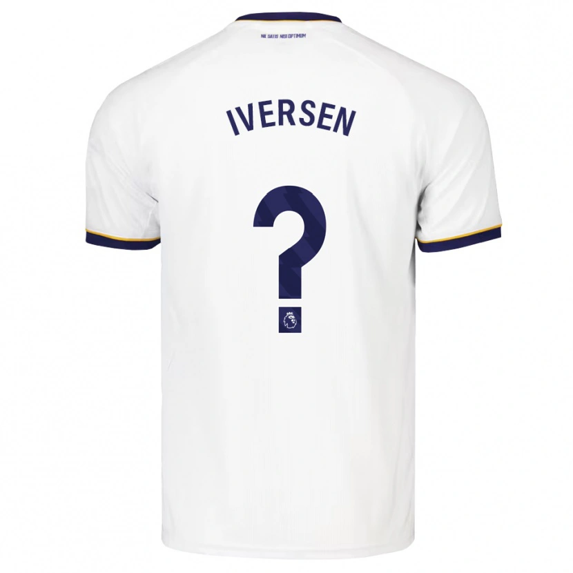 Danxen Børn Einar Iversen #0 Midnatsblå Hvid Gul Udebane Spillertrøjer 2026/27 Trøje T-Shirt