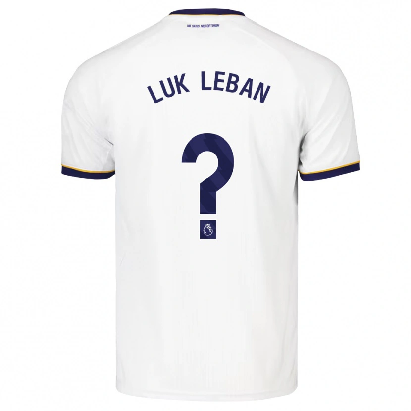 Danxen Børn Zan Luk Leban #0 Midnatsblå Hvid Gul Udebane Spillertrøjer 2026/27 Trøje T-Shirt