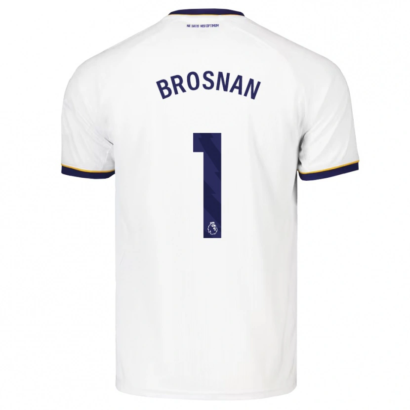 Danxen Børn Courtney Brosnan #1 Midnatsblå Hvid Gul Udebane Spillertrøjer 2026/27 Trøje T-Shirt