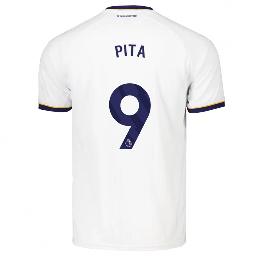 Danxen Børn Shea Pita #9 Midnatsblå Hvid Gul Udebane Spillertrøjer 2026/27 Trøje T-Shirt