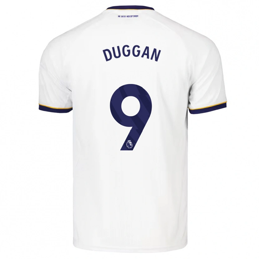 Danxen Børn Toni Duggan #9 Midnatsblå Hvid Gul Udebane Spillertrøjer 2026/27 Trøje T-Shirt