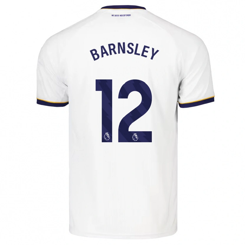 Danxen Børn Fraser Barnsley #12 Midnatsblå Hvid Gul Udebane Spillertrøjer 2026/27 Trøje T-Shirt