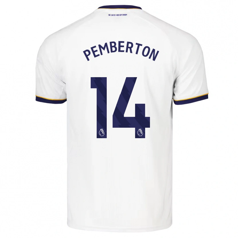 Danxen Børn Dafi-Tomos Pemberton #14 Midnatsblå Hvid Gul Udebane Spillertrøjer 2026/27 Trøje T-Shirt