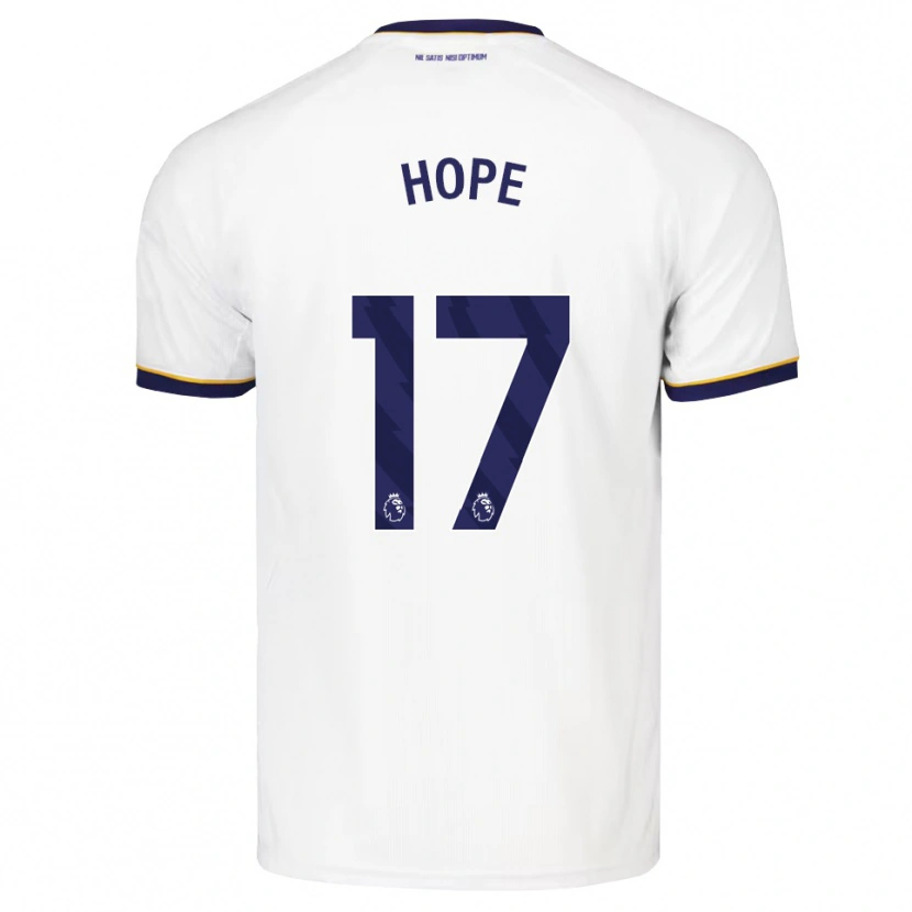 Danxen Børn Lucy Hope #17 Midnatsblå Hvid Gul Udebane Spillertrøjer 2026/27 Trøje T-Shirt