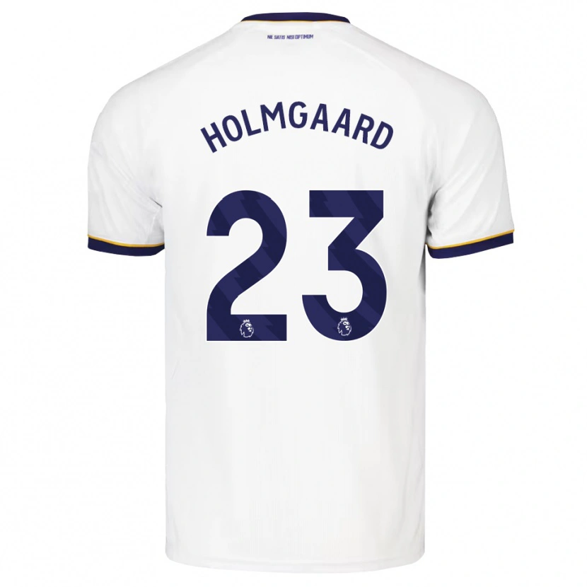 Danxen Børn Sara Holmgaard #23 Midnatsblå Hvid Gul Udebane Spillertrøjer 2026/27 Trøje T-Shirt