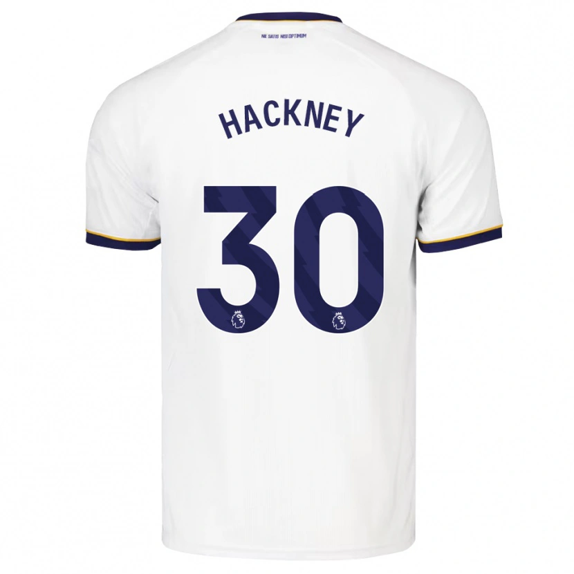 Danxen Børn Hayden Hackney #30 Midnatsblå Hvid Gul Udebane Spillertrøjer 2026/27 Trøje T-Shirt