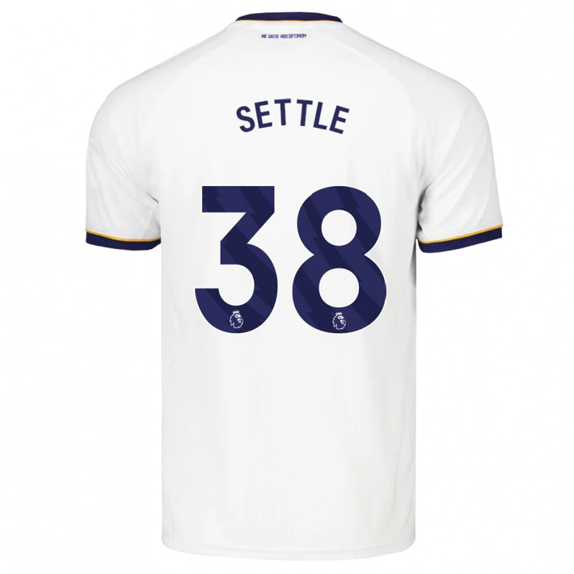 Danxen Børn Macy Settle #38 Midnatsblå Hvid Gul Udebane Spillertrøjer 2026/27 Trøje T-Shirt