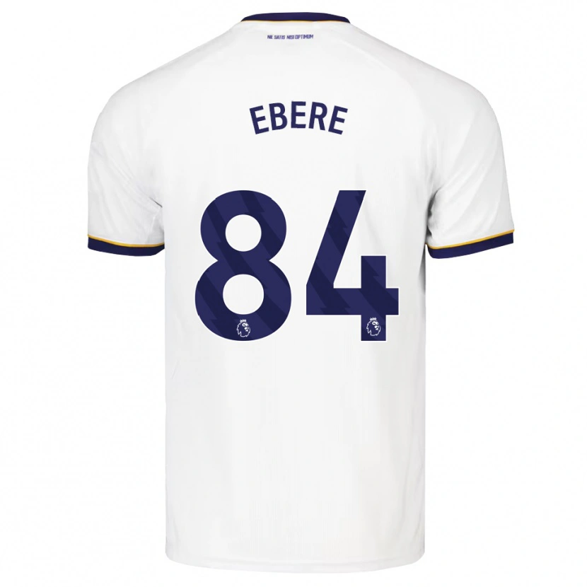 Danxen Børn Coby Ebere #84 Midnatsblå Hvid Gul Udebane Spillertrøjer 2026/27 Trøje T-Shirt