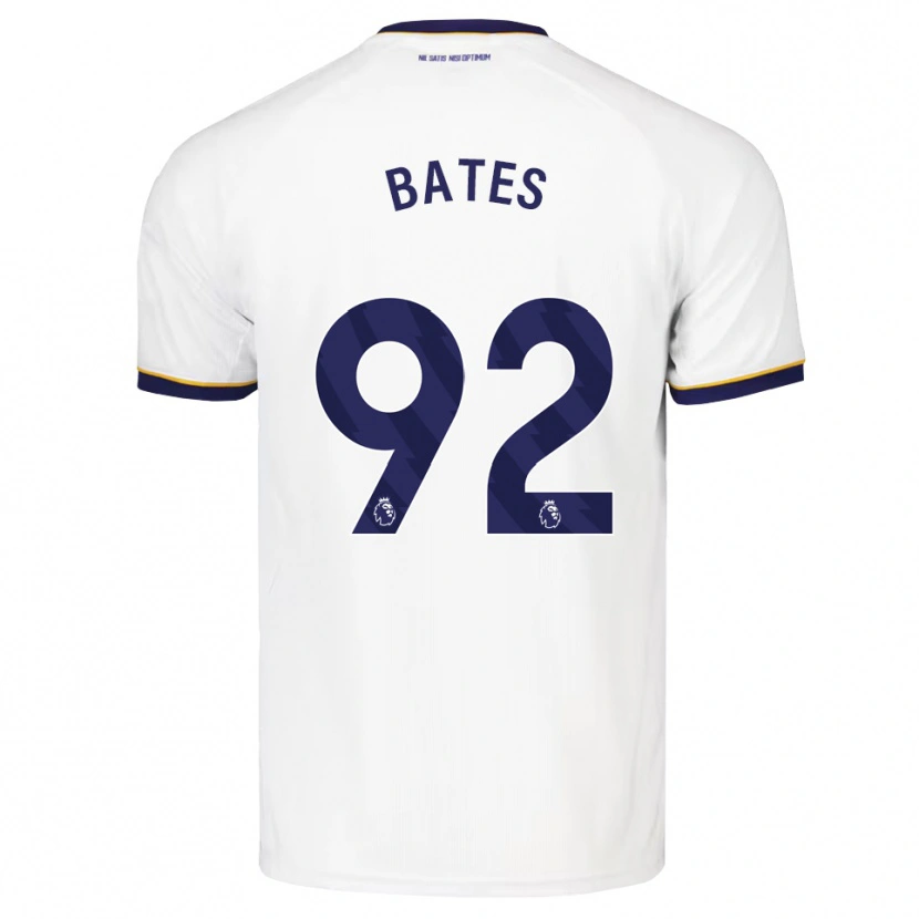 Danxen Børn Callum Bates #92 Midnatsblå Hvid Gul Udebane Spillertrøjer 2026/27 Trøje T-Shirt