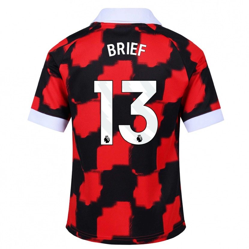 Danxen Børn Zack Brief #13 Rød Hvid Sort Udebane Spillertrøjer 2026/27 Trøje T-Shirt