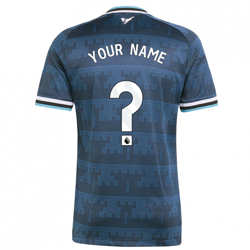 Danxen Børn Dit Navn #0 Gul Sort Blå Udebane Spillertrøjer 2026/27 Trøje T-Shirt