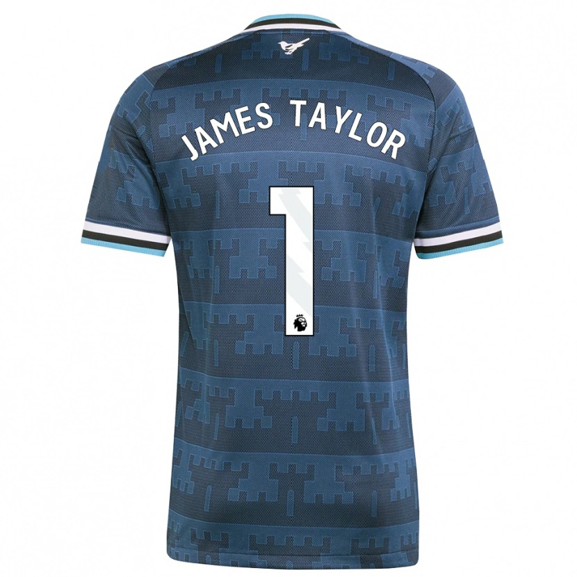 Danxen Børn James Taylor #1 Gul Sort Blå Udebane Spillertrøjer 2026/27 Trøje T-Shirt