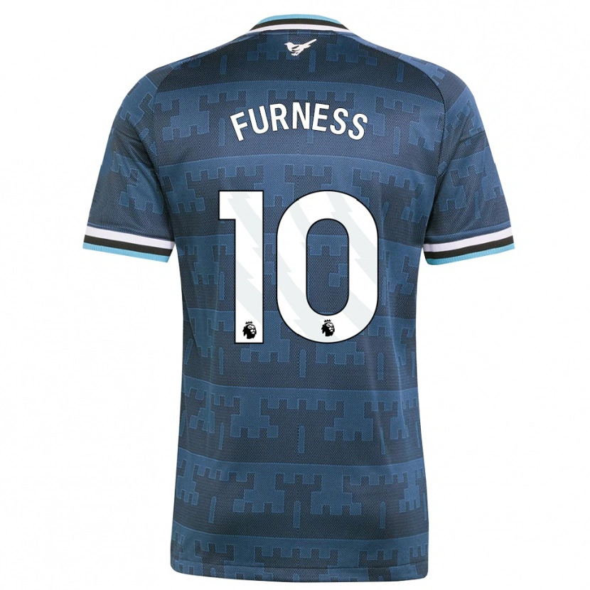 Danxen Børn Rachel Furness #10 Gul Sort Blå Udebane Spillertrøjer 2026/27 Trøje T-Shirt