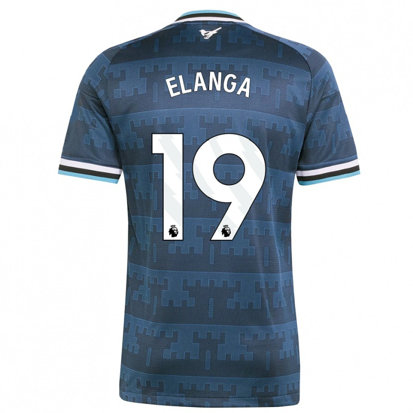 Danxen Børn Anthony Elanga #19 Gul Sort Blå Udebane Spillertrøjer 2026/27 Trøje T-Shirt