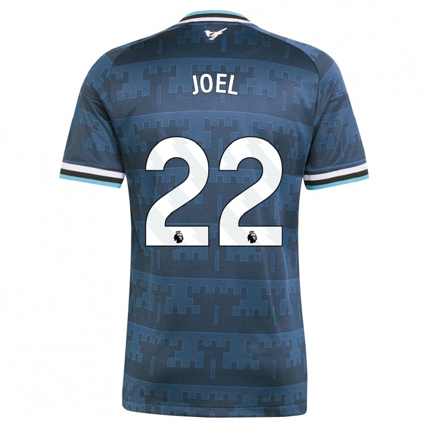 Danxen Børn Lois Joel #22 Gul Sort Blå Udebane Spillertrøjer 2026/27 Trøje T-Shirt