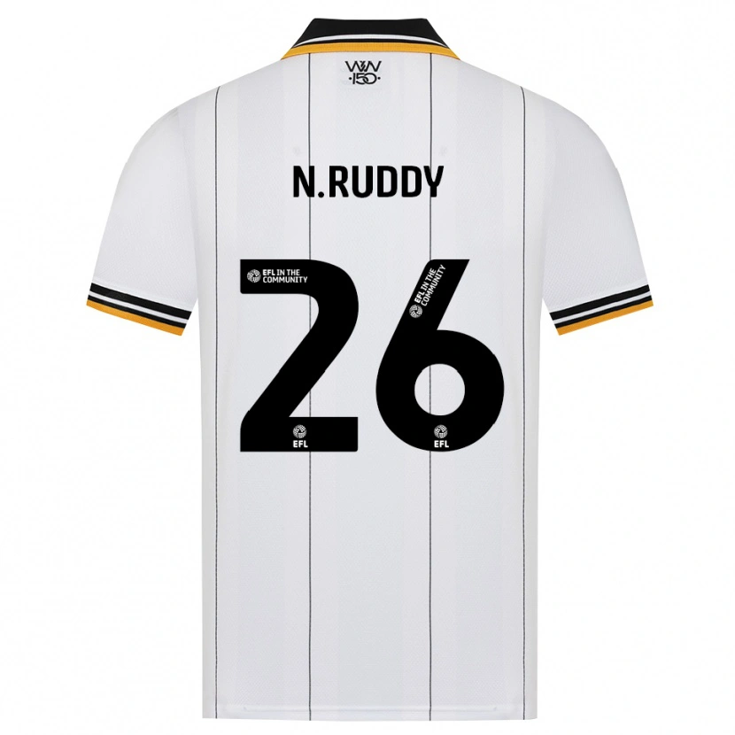 Danxen Børn John Ruddy #26 Orange Hvid Sort Udebane Spillertrøjer 2026/27 Trøje T-Shirt