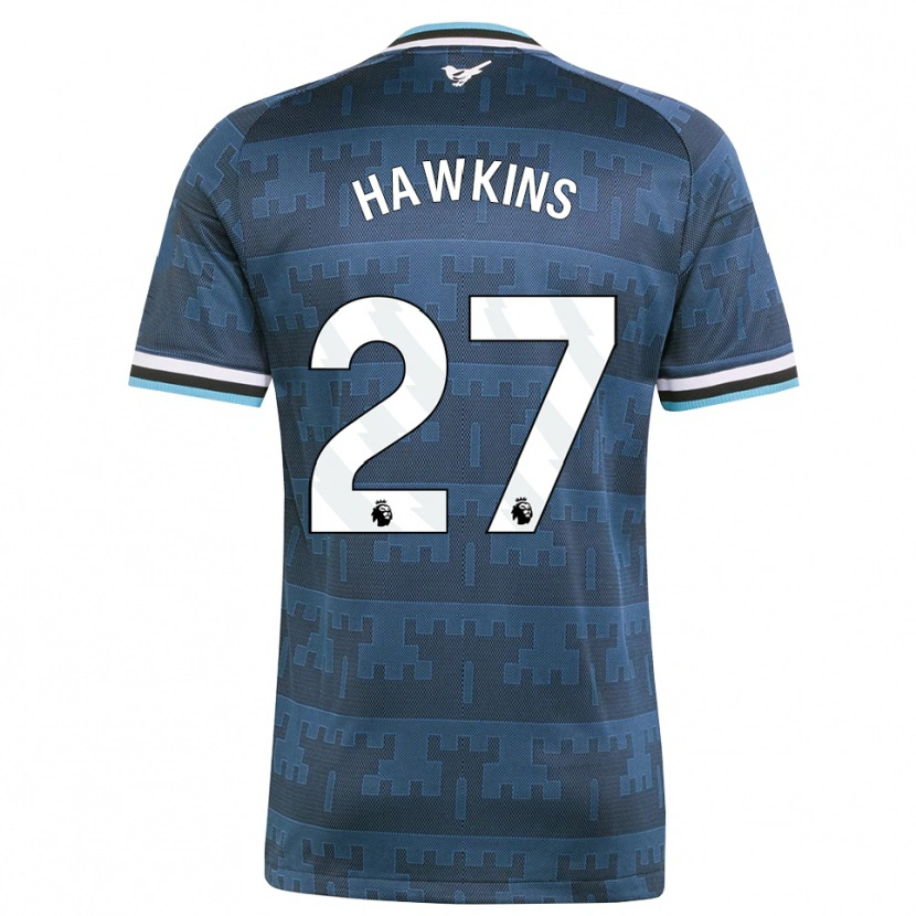 Danxen Børn Hannah Hawkins #27 Gul Sort Blå Udebane Spillertrøjer 2026/27 Trøje T-Shirt