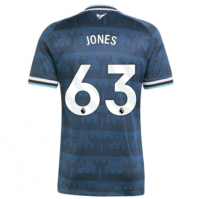 Danxen Børn Tyler Jones #63 Gul Sort Blå Udebane Spillertrøjer 2026/27 Trøje T-Shirt