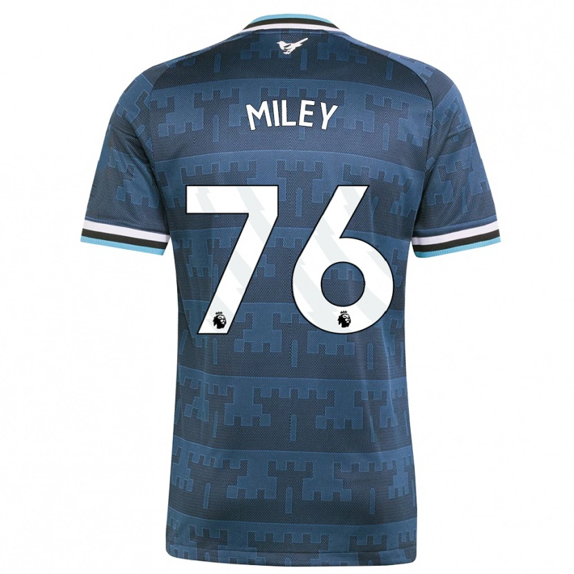 Danxen Børn Mason Miley #76 Gul Sort Blå Udebane Spillertrøjer 2026/27 Trøje T-Shirt