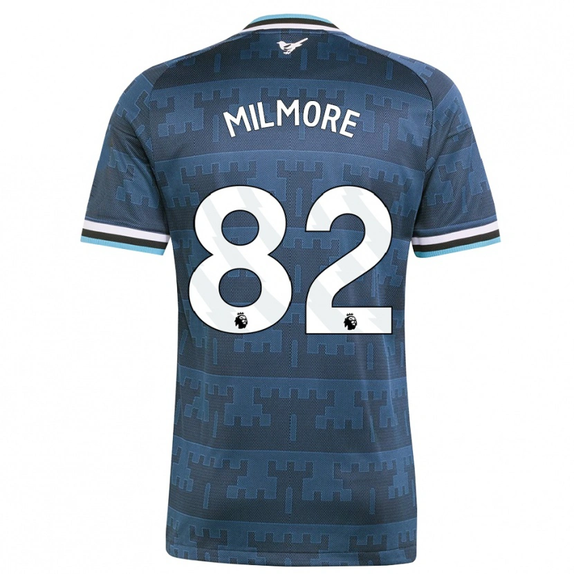 Danxen Børn Carter Milmore #82 Gul Sort Blå Udebane Spillertrøjer 2026/27 Trøje T-Shirt