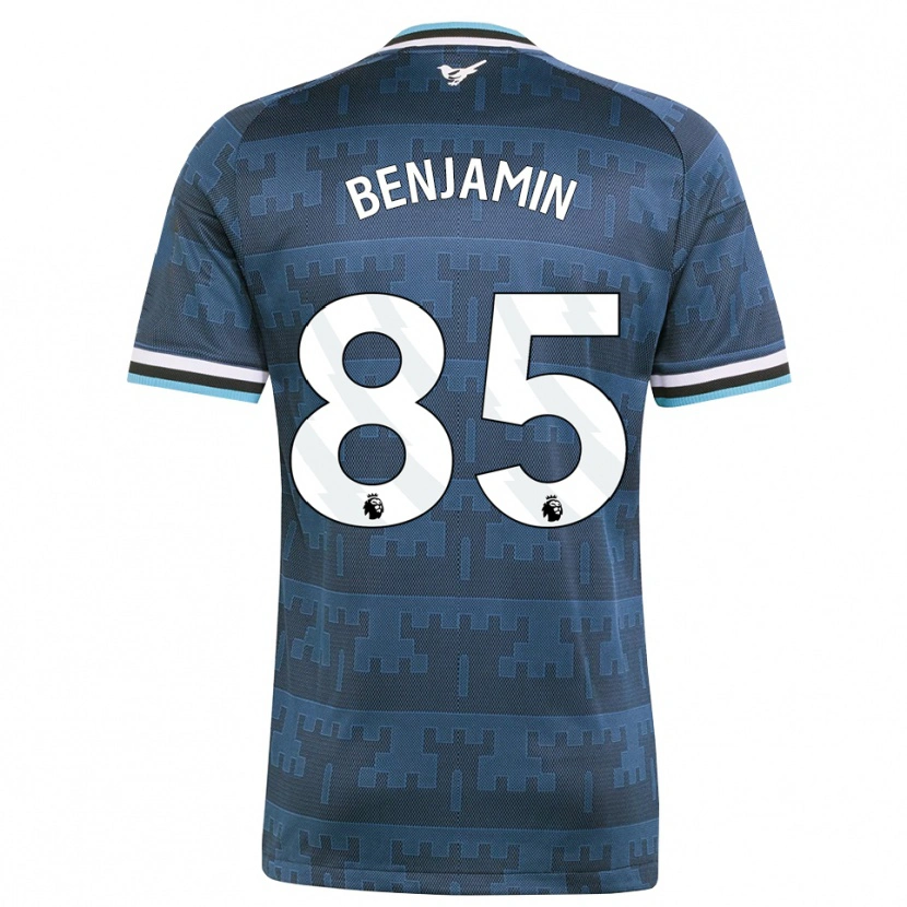 Danxen Børn Theo Benjamin #85 Gul Sort Blå Udebane Spillertrøjer 2026/27 Trøje T-Shirt