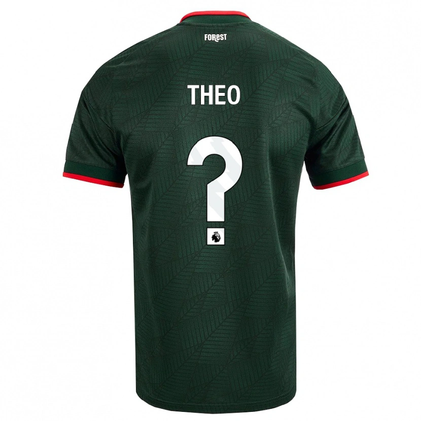Danxen Børn Theo Robinson #0 Mørk Grøn Rød Udebane Spillertrøjer 2026/27 Trøje T-Shirt