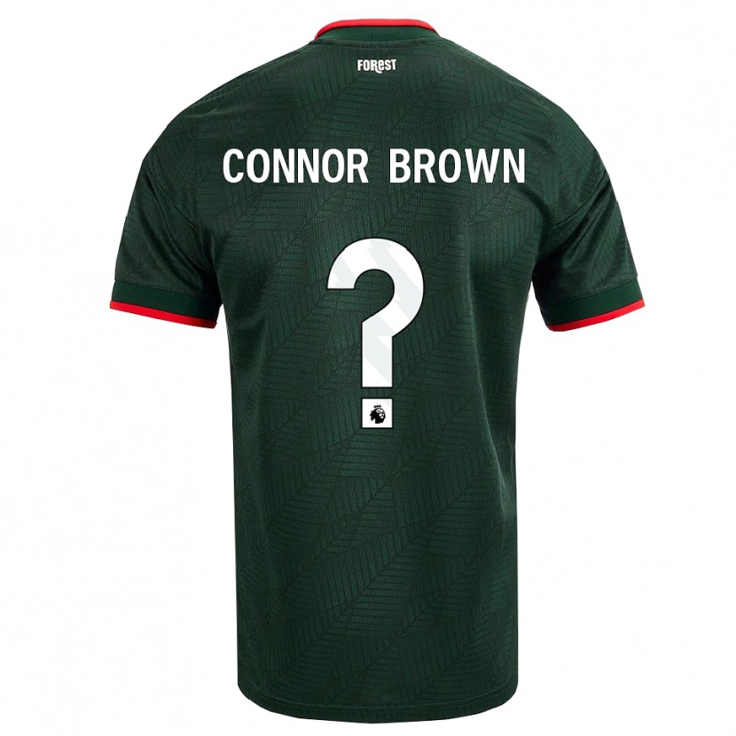 Danxen Børn Connor Brown #0 Mørk Grøn Rød Udebane Spillertrøjer 2026/27 Trøje T-Shirt