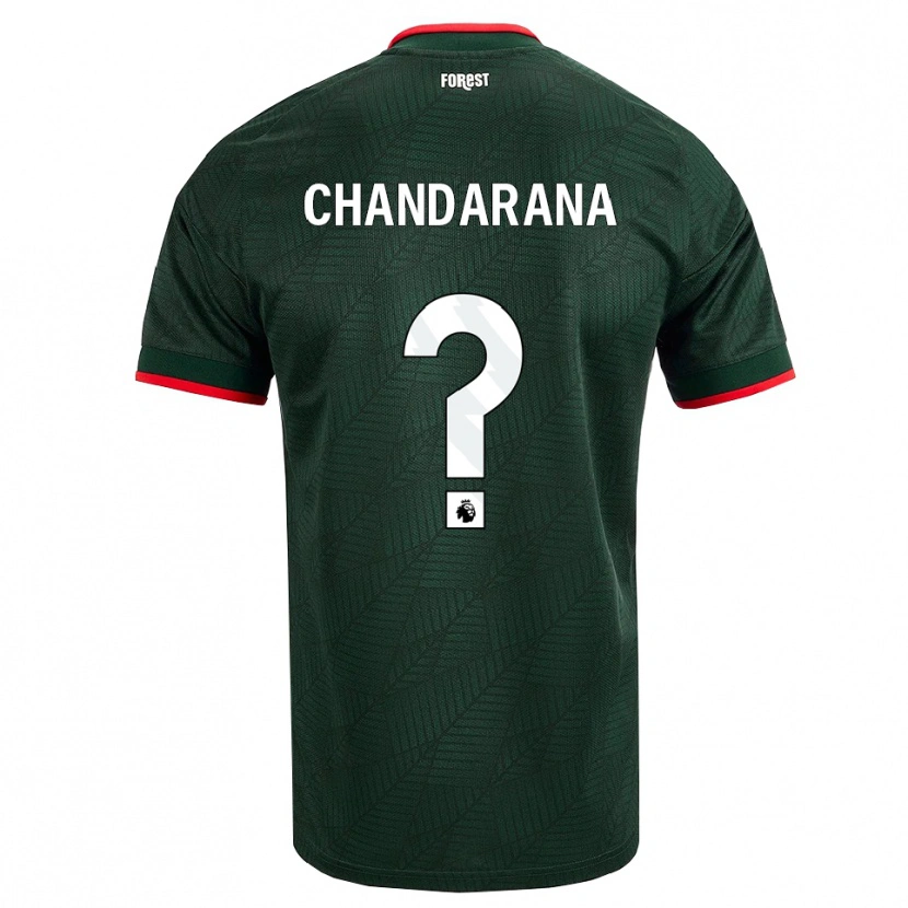 Danxen Børn Millie Chandarana #0 Mørk Grøn Rød Udebane Spillertrøjer 2026/27 Trøje T-Shirt