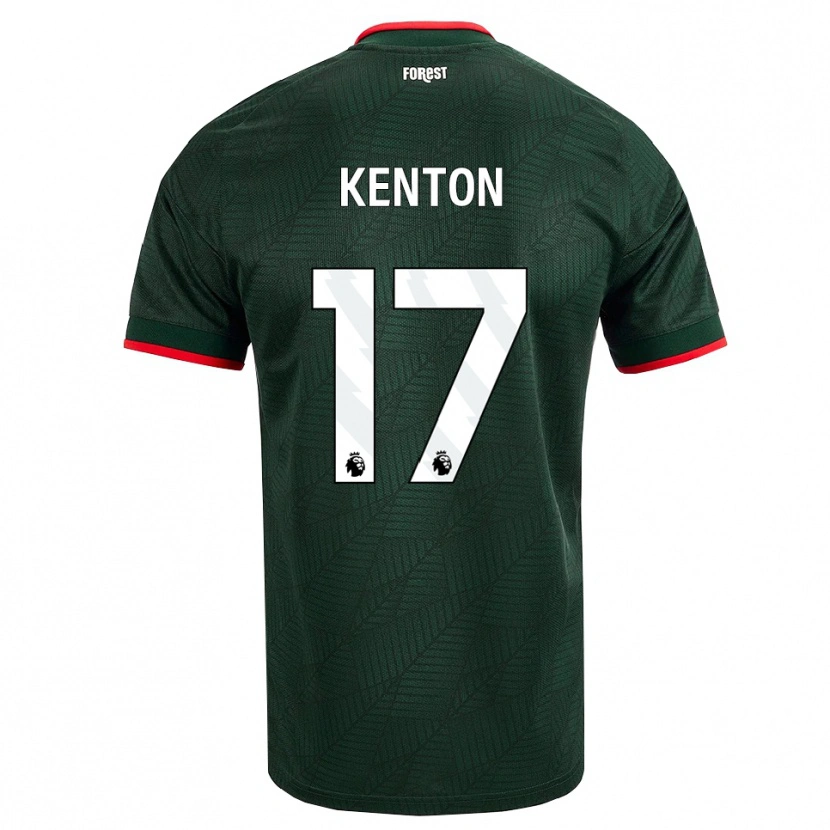 Danxen Børn Kamai Kenton #17 Mørk Grøn Rød Udebane Spillertrøjer 2026/27 Trøje T-Shirt