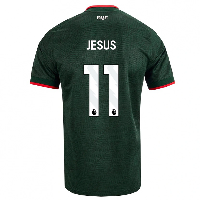 Danxen Børn Igor Jesus #11 Mørk Grøn Rød Udebane Spillertrøjer 2026/27 Trøje T-Shirt