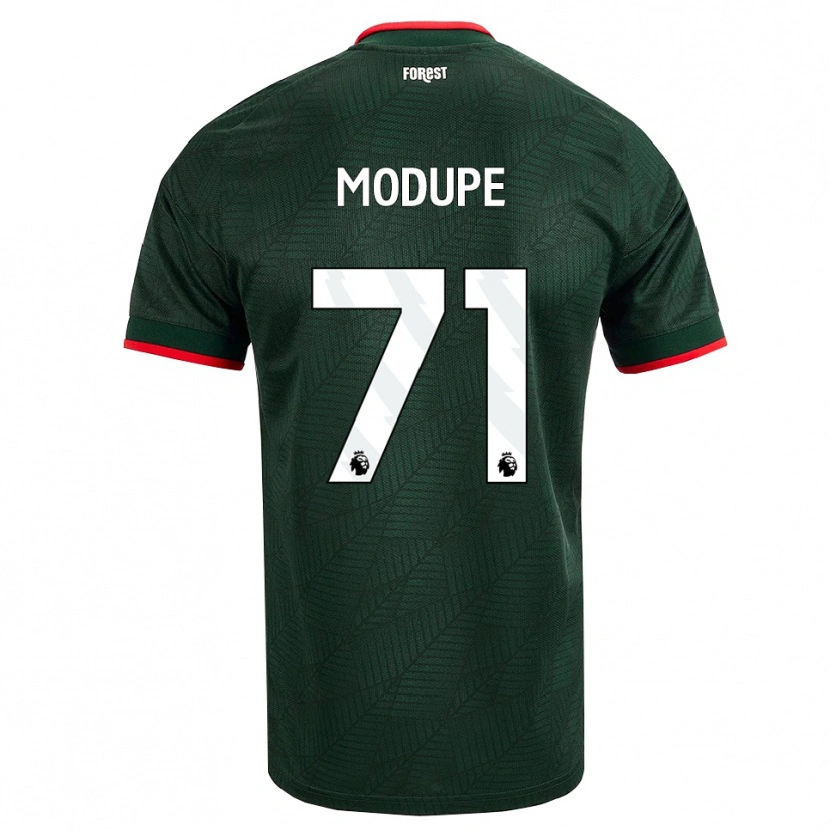 Danxen Børn David Modupe #71 Mørk Grøn Rød Udebane Spillertrøjer 2026/27 Trøje T-Shirt