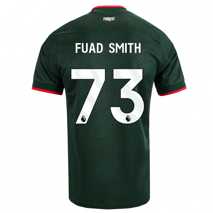 Danxen Børn Fuad Smith #73 Mørk Grøn Rød Udebane Spillertrøjer 2026/27 Trøje T-Shirt