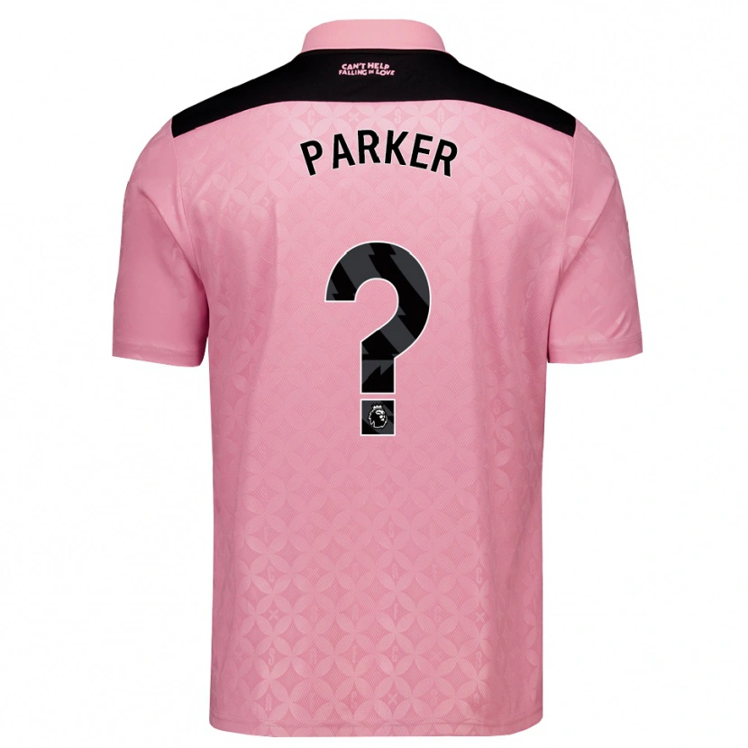 Danxen Børn Daniel Parker #0 Lysrosa Sort Udebane Spillertrøjer 2026/27 Trøje T-Shirt