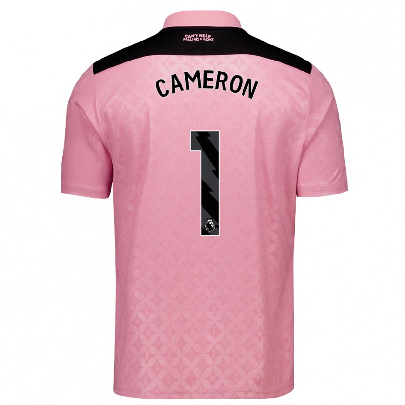 Danxen Børn Dan Cameron #1 Lysrosa Sort Udebane Spillertrøjer 2026/27 Trøje T-Shirt