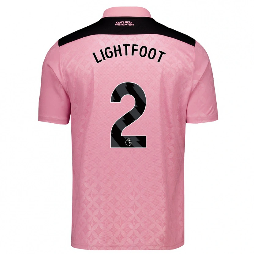 Danxen Børn Archie Lightfoot #2 Lysrosa Sort Udebane Spillertrøjer 2026/27 Trøje T-Shirt