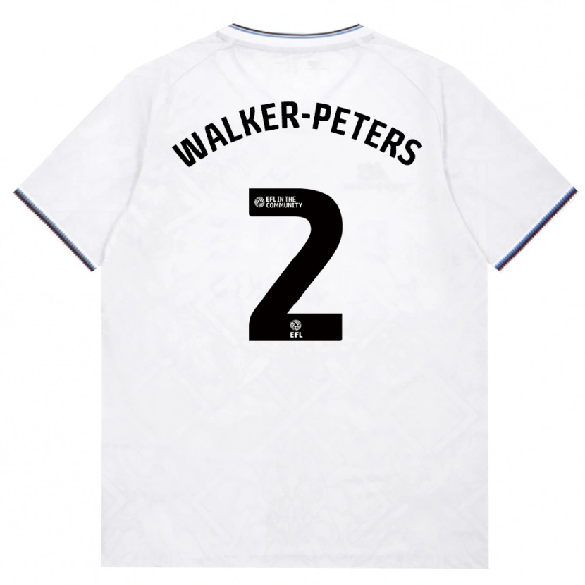 Danxen Børn Kyle Walker-Peters #2 Vinrød Hvid Udebane Spillertrøjer 2026/27 Trøje T-Shirt