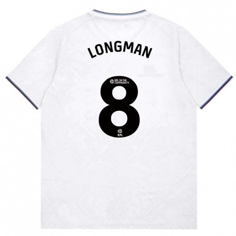 Danxen Børn Jude Longman #8 Vinrød Hvid Udebane Spillertrøjer 2026/27 Trøje T-Shirt