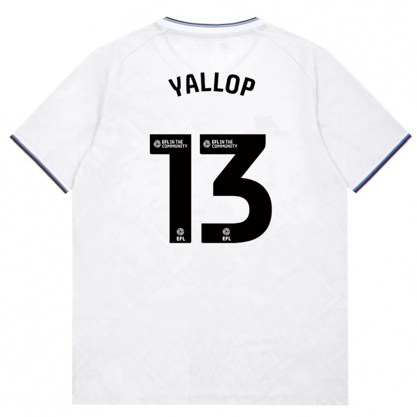 Danxen Børn Tameka Yallop #13 Vinrød Hvid Udebane Spillertrøjer 2026/27 Trøje T-Shirt