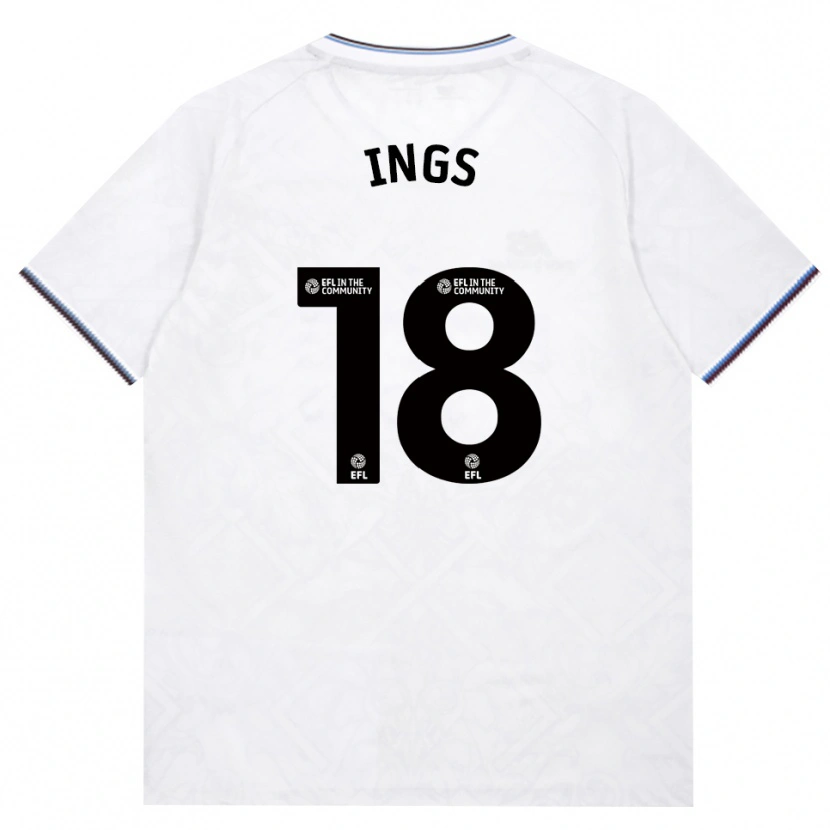 Danxen Børn Danny Ings #18 Vinrød Hvid Udebane Spillertrøjer 2026/27 Trøje T-Shirt