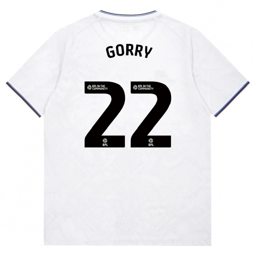 Danxen Børn Katrina Gorry #22 Vinrød Hvid Udebane Spillertrøjer 2026/27 Trøje T-Shirt