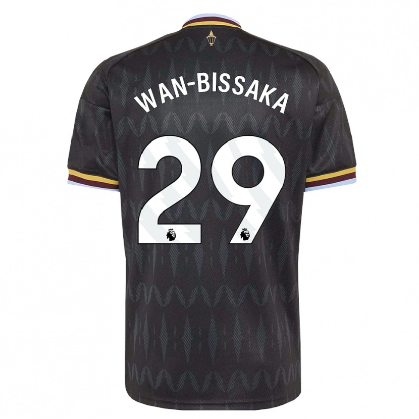 Danxen Børn Aaron Wan-Bissaka #29 Kornblomstblå Sort Gul Udebane Spillertrøjer 2026/27 Trøje T-Shirt