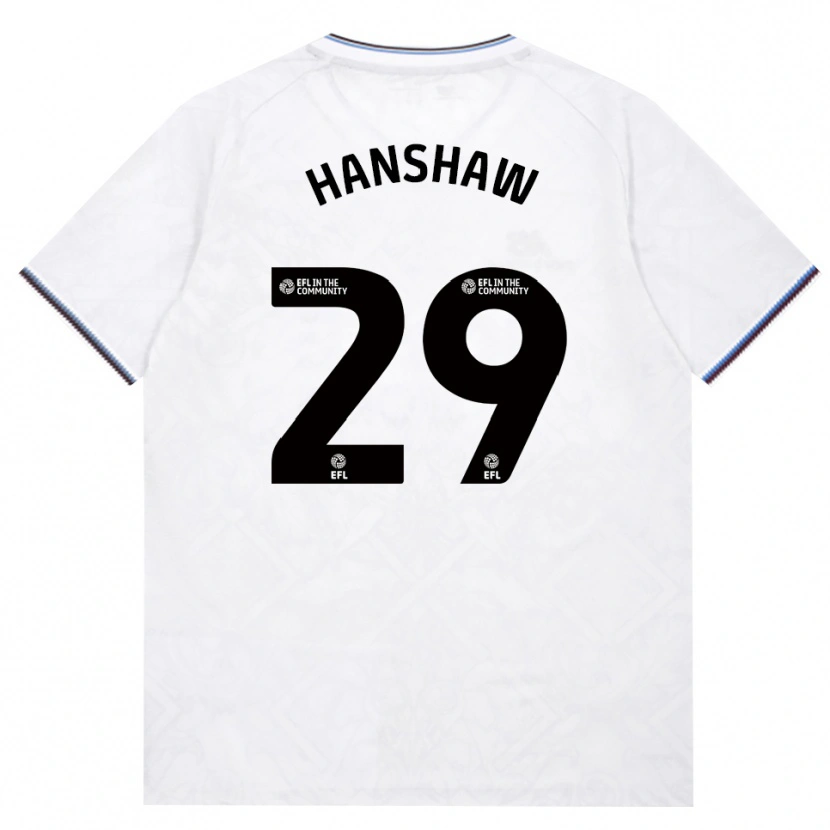 Danxen Børn Verena Hanshaw #29 Vinrød Hvid Udebane Spillertrøjer 2026/27 Trøje T-Shirt