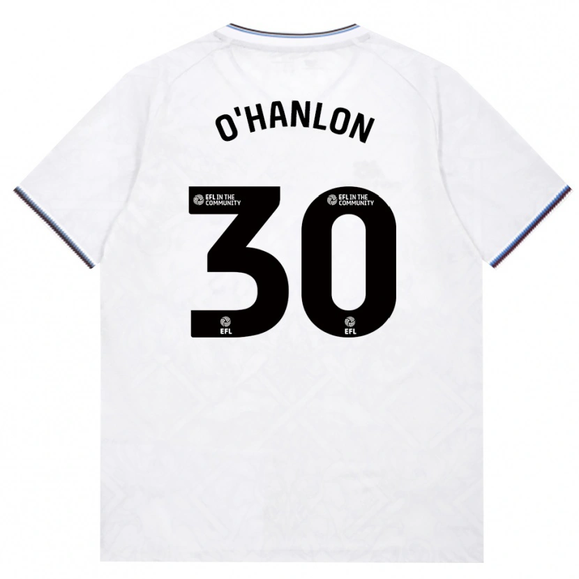 Danxen Børn Katie O'hanlon #30 Vinrød Hvid Udebane Spillertrøjer 2026/27 Trøje T-Shirt