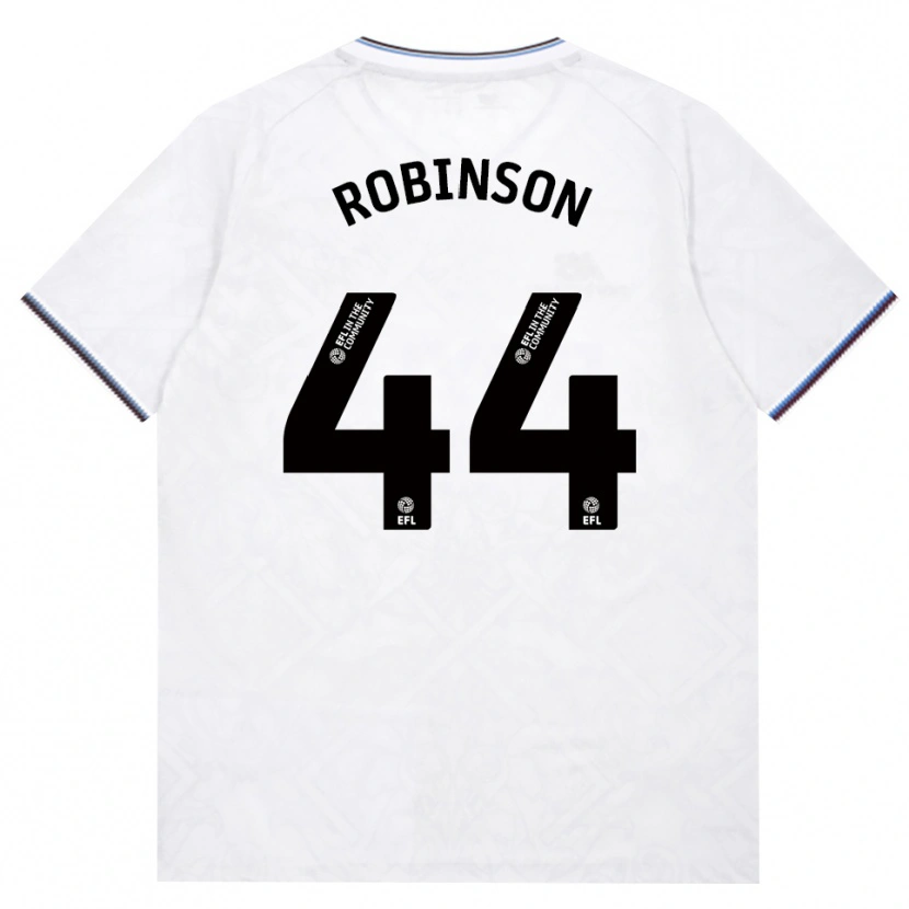 Danxen Børn Junior Robinson #44 Vinrød Hvid Udebane Spillertrøjer 2026/27 Trøje T-Shirt